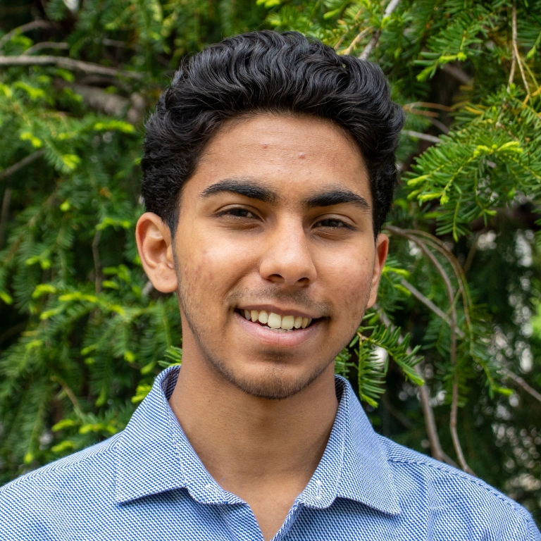 Portrait of student ambassador, Amogh